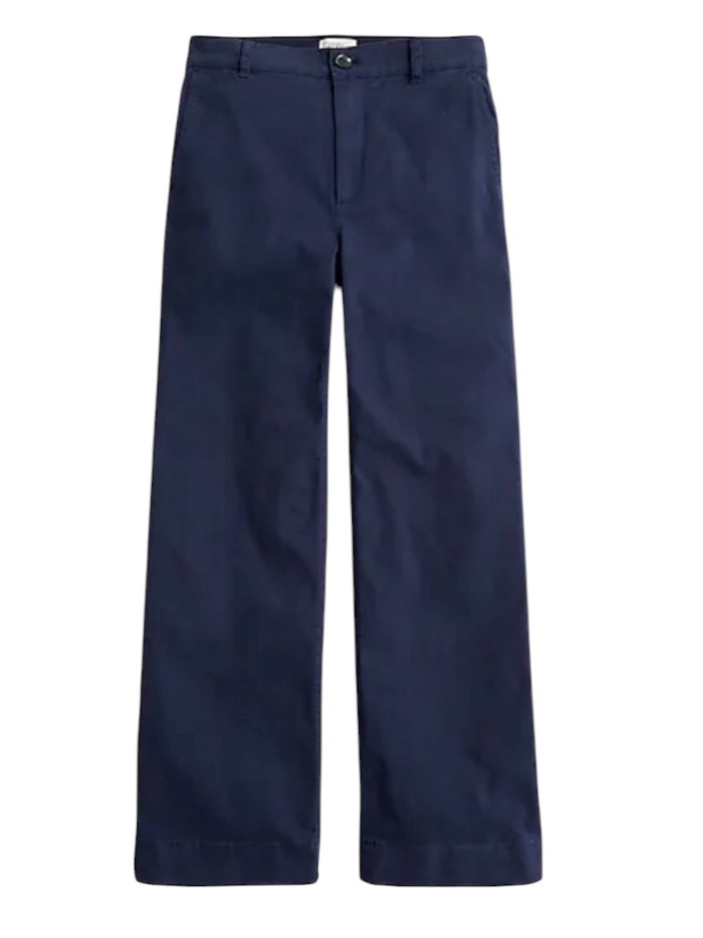 J. Crew Full-length wide-leg chino trouser Navy size 24